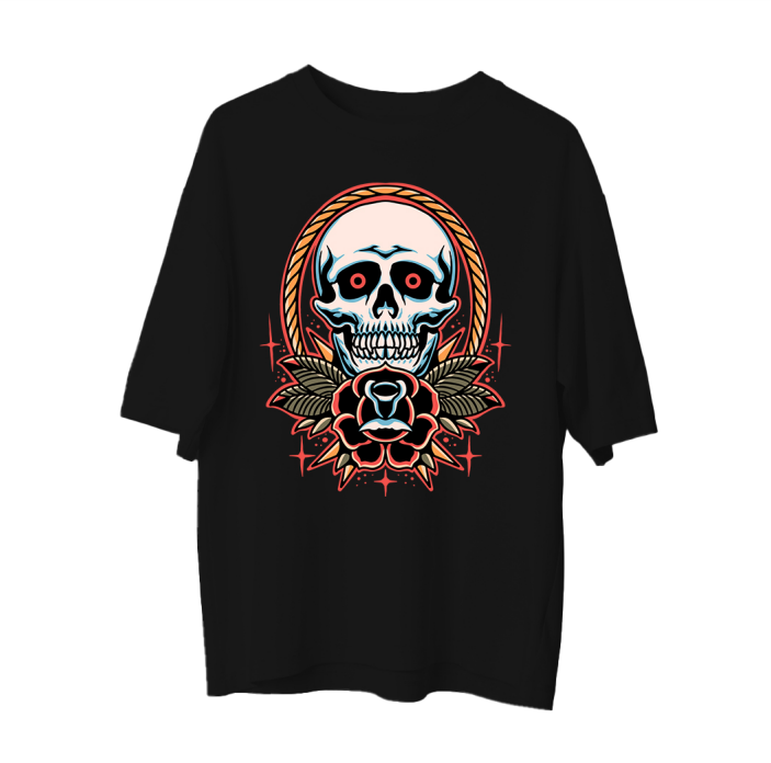 Traditional Skull - Oversize T-shirt