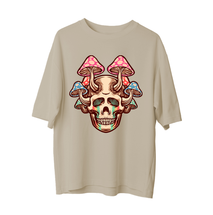 Trippy Skull - Oversize T-shirt