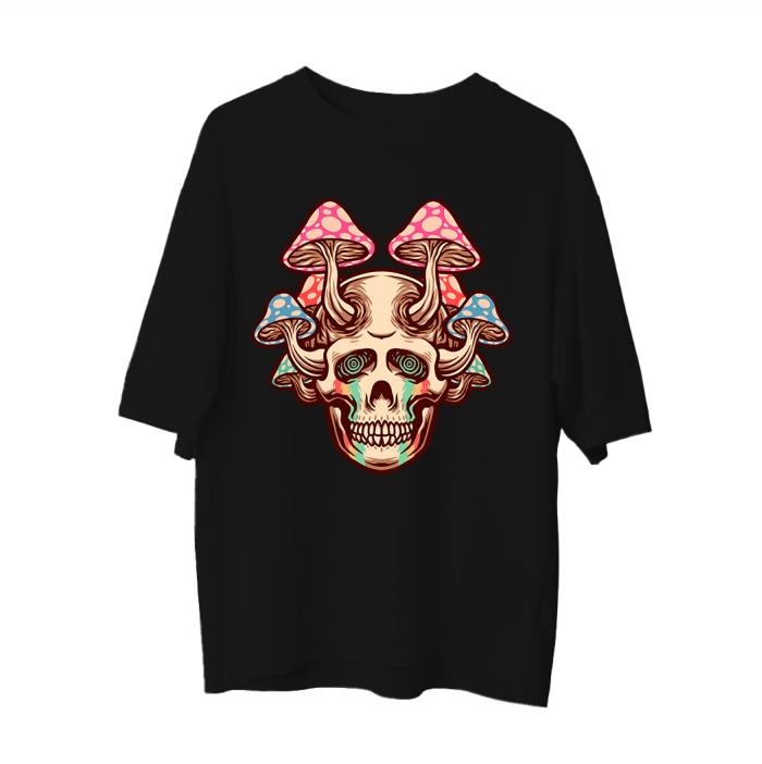 Trippy Skull - Oversize T-shirt