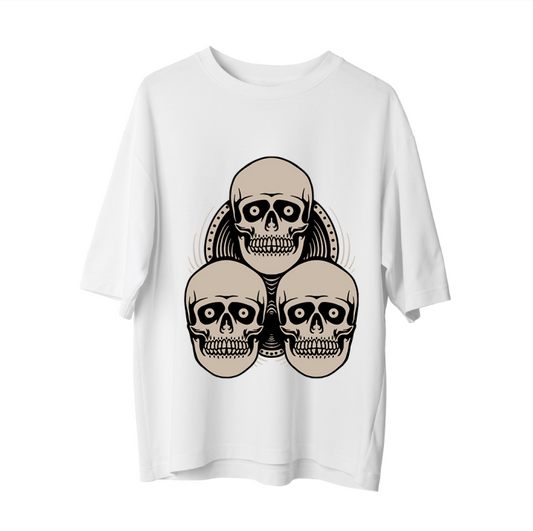 Three Skull  - Oversize T-shirt